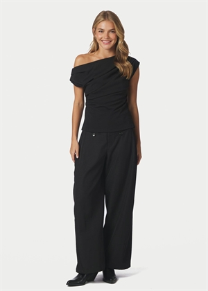 Mabelle drapy top Sort Neo Noir 